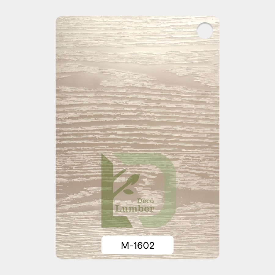 روکش وکیوم ممبران سفید صدفی برجسته مات کد M-1602 با بافت برجسته با طرح چوب - محصولی از لامبردکو