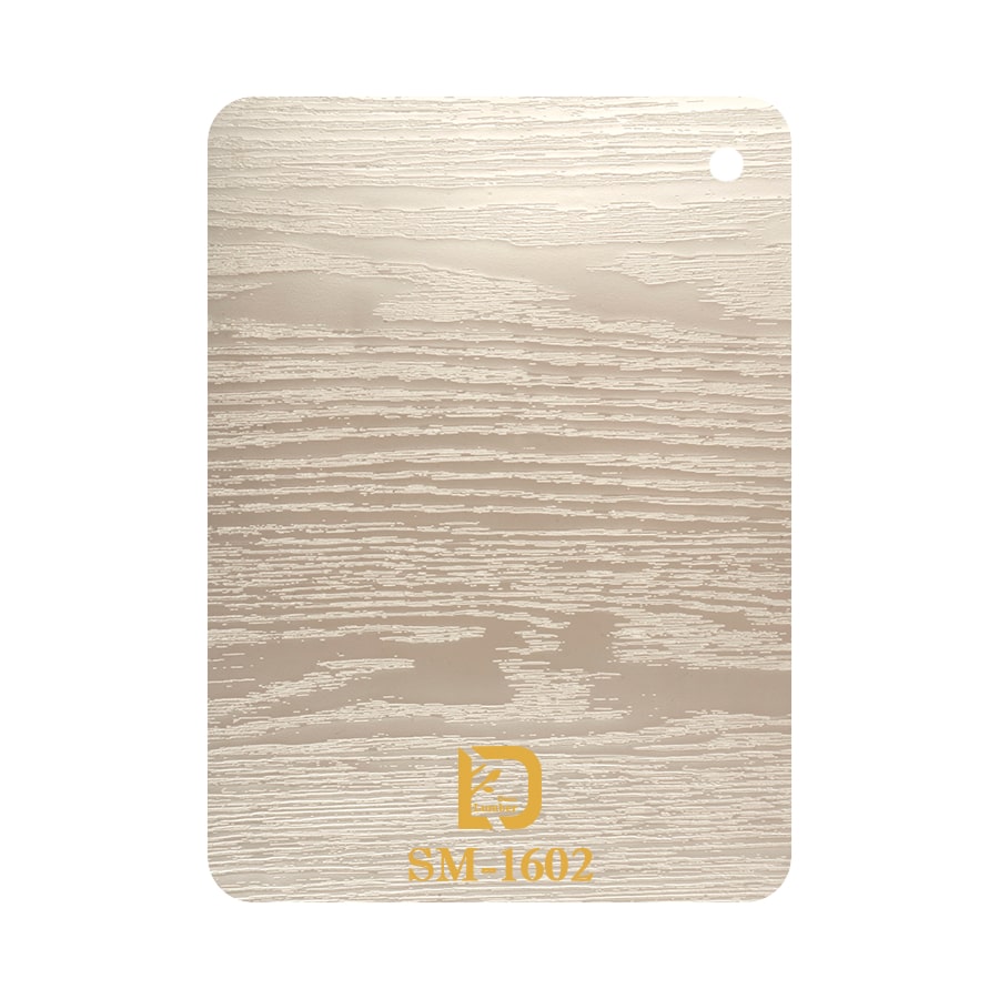 روکش وکیوم ممبران سفید صدفی برجسته سوپر مات کد SM-1602 با بافت برجسته با طرح چوب - محصولی از لامبردکو