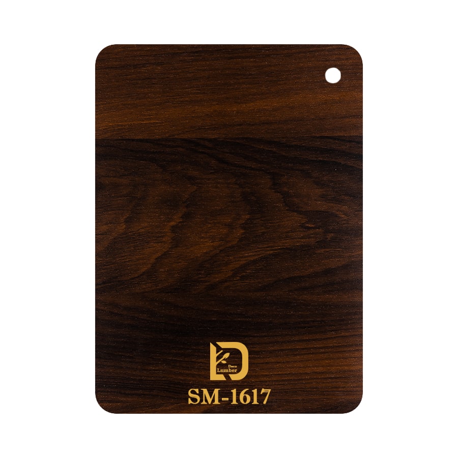 روکش وکیوم ممبران کلیاف تیره ساده سوپر مات کد SM-1618 با بافت صاف با طرح چوب - محصولی از لامبردکو