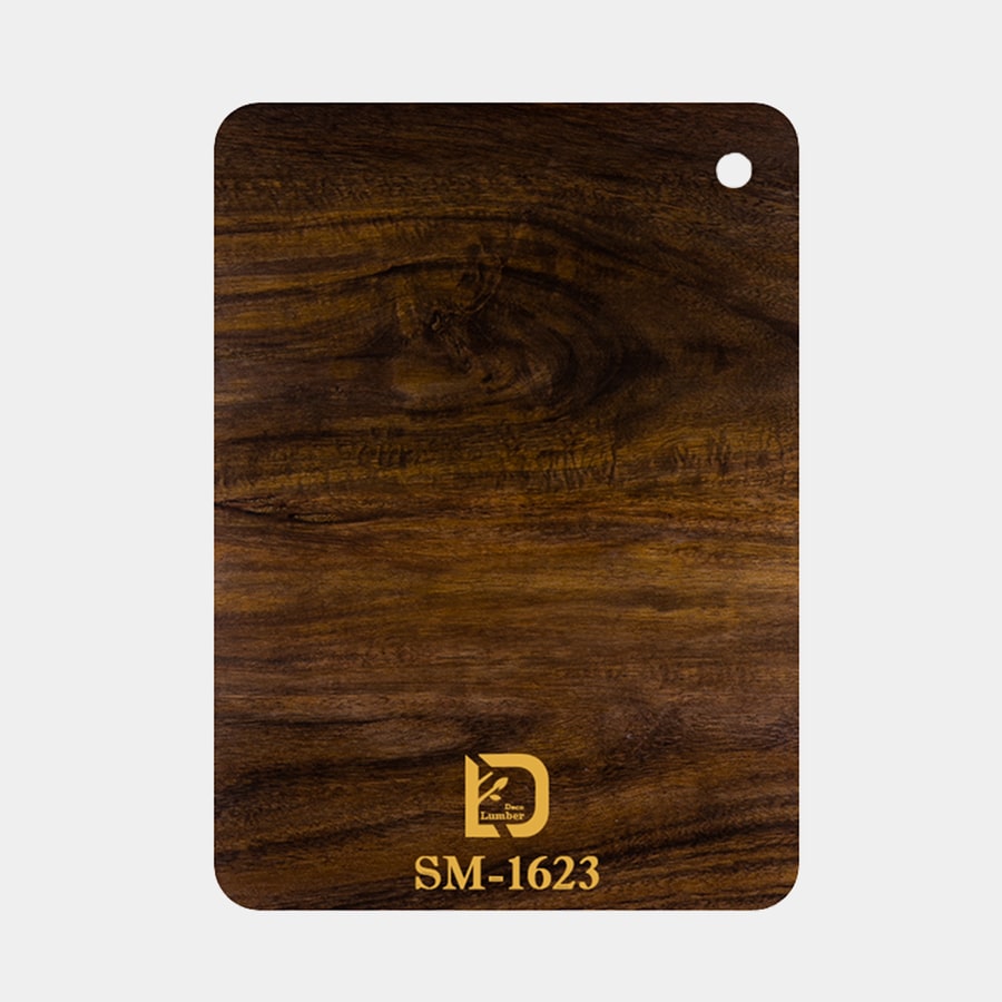 روکش وکیوم ممبران طرح چوب تیره سوپر مات کد SM-1623 با بافت صاف با طرح چوب - محصولی از لامبردکو